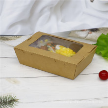 Kraft paper food container take away food box 1200ml